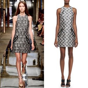 CHRISTOPHER KANE S/S 2014 Plasma Metallic Jacquard Petal Pocket Mini Shift Dress